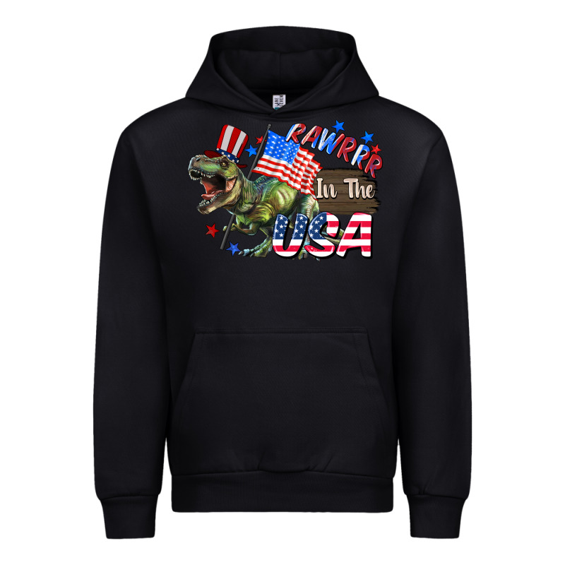 Rawrrr In The Usa 4th Of July Urban Hoodie by CowGirlArtShop | Teevron