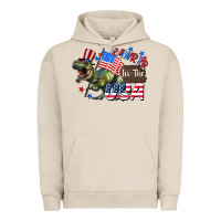 Pigment French Oak Rawrrr in the USA 4th of july Urban Hoodie - CowGirlArtShop