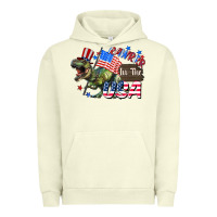 Pigment Pistachio Rawrrr in the USA 4th of july Urban Hoodie - CowGirlArtShop