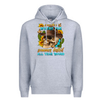 Heather Grey somewhere where the summer lasted all year 'round Premium Hoodie - HRA Design Shop