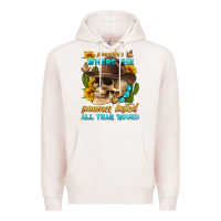 Pale Pink somewhere where the summer lasted all year 'round Premium Hoodie - HRA Design Shop