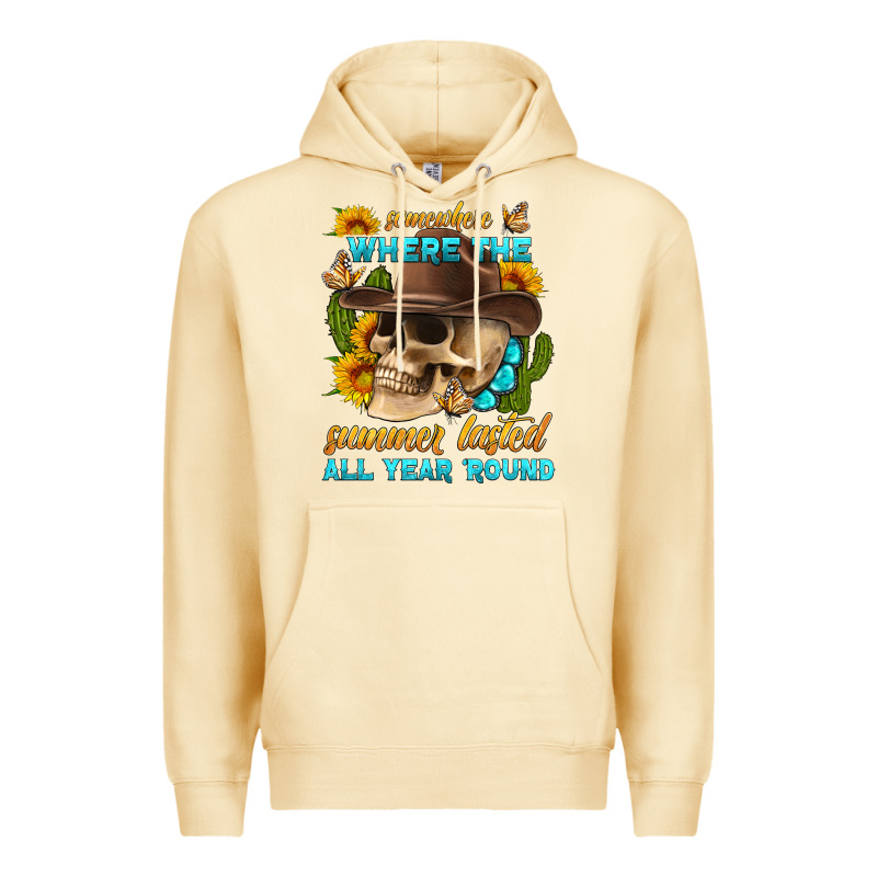 Somewhere Where The Summer Lasted All Year 'round Premium Hoodie by HRA Design Shop | Teevron