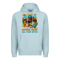 Blue Mist somewhere where the summer lasted all year 'round Premium Hoodie - HRA Design Shop