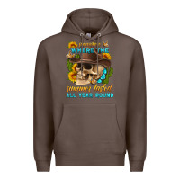 Coffee somewhere where the summer lasted all year 'round Premium Hoodie - HRA Design Shop