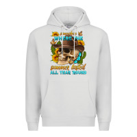 Dove Grey somewhere where the summer lasted all year 'round Premium Hoodie - HRA Design Shop