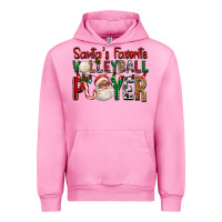 Fuchsia Pink afro santa's favorite volleyball player for christ Urban Hoodie - FaDigitalArtStudio