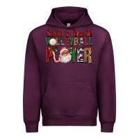 Mauve Wine afro santa's favorite volleyball player for christ Urban Hoodie - FaDigitalArtStudio