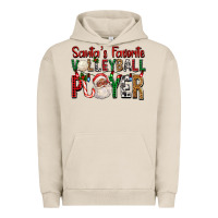 Pigment French Oak afro santa's favorite volleyball player for christ Urban Hoodie - FaDigitalArtStudio