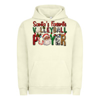 Pigment Pistachio afro santa's favorite volleyball player for christ Urban Hoodie - FaDigitalArtStudio