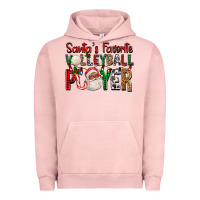Pigment Salmon afro santa's favorite volleyball player for christ Urban Hoodie - FaDigitalArtStudio