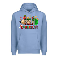 Colony Blue christmas counselor pencil Premium Hoodie - FaDigitalArtStudio