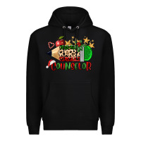 Black christmas counselor pencil Premium Hoodie - FaDigitalArtStudio