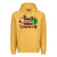 Mustard christmas counselor pencil Premium Hoodie - FaDigitalArtStudio