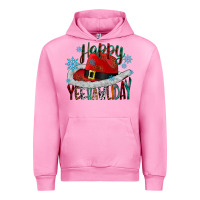 Fuchsia Pink happy yeehawliday Urban Hoodie - CowhideDigitalArt