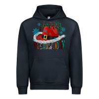 Navy happy yeehawliday Urban Hoodie - CowhideDigitalArt