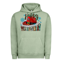 Pigment Oil Green happy yeehawliday Urban Hoodie - CowhideDigitalArt