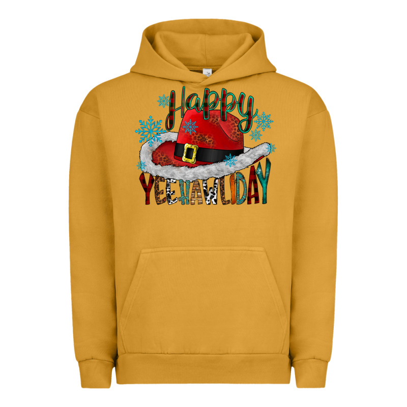 Happy Yeehawliday Urban Hoodie by CowhideDigitalArt | Teevron