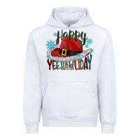 White happy yeehawliday Urban Hoodie - CowhideDigitalArt