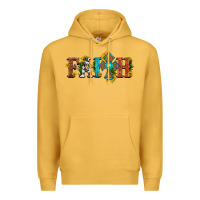 Mustard faith with cross and sunflower Premium Hoodie - HRA Design Shop