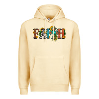 Pina Colada faith with cross and sunflower Premium Hoodie - HRA Design Shop