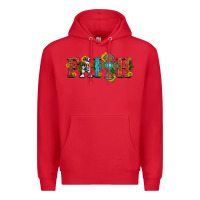 Red faith with cross and sunflower Premium Hoodie - HRA Design Shop