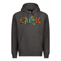 Smoke faith with cross and sunflower Premium Hoodie - HRA Design Shop