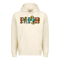 Faith With Cross And Sunflower Premium Hoodie | Teevron