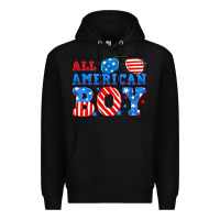 Black All American boy Premium Hoodie - Neo Western