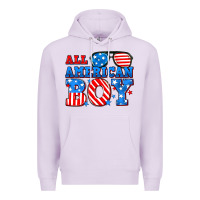 Lilac All American boy Premium Hoodie - Neo Western