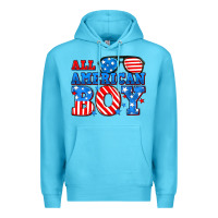 Ocean Blue All American boy Premium Hoodie - Neo Western