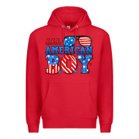 Red All American boy Premium Hoodie - Neo Western