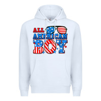 White All American boy Premium Hoodie - Neo Western