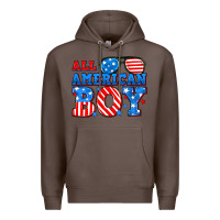 Coffee All American boy Premium Hoodie - Neo Western