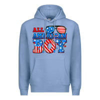 Colony Blue All American boy Premium Hoodie - Neo Western