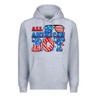 Heather Grey All American boy Premium Hoodie - Neo Western