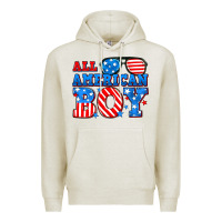 Oatmeal Heather All American boy Premium Hoodie - Neo Western