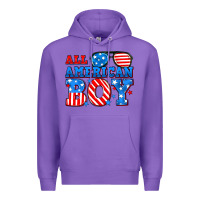Purple All American boy Premium Hoodie - Neo Western