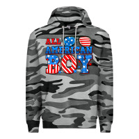 Slate Camo All American boy Premium Hoodie - Neo Western
