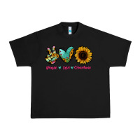 Black Peace Love Sunshine Urban Heavy Tee - RanaPortraitStore