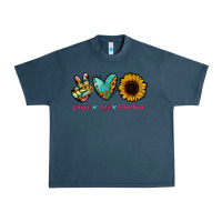 Midnight Navy Peace Love Sunshine Urban Heavy Tee - RanaPortraitStore