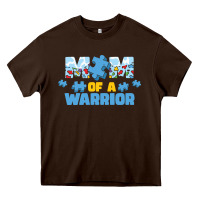 Chocolate Brown LIL Autism Mom Heavy Core Tee - CowhideDigitalArt