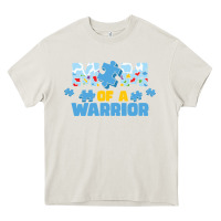 Cream LIL Autism Mom Heavy Core Tee - CowhideDigitalArt