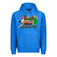 True Royal christmas educator pencil Premium Hoodie - FaDigitalArtStudio