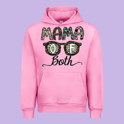 Mama Of Both Urban Hoodie Designed By Cowhidedigitalart