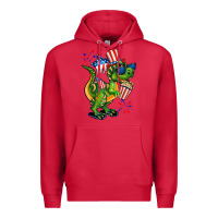 Cardinal 4th of July T-Rex Premium Hoodie - CowGirlArtShop