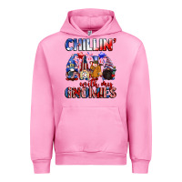 Fuchsia Pink Chillin' with my gnomies 4th of July Urban Hoodie - CowGirlArtShop
