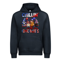 Navy Chillin' with my gnomies 4th of July Urban Hoodie - CowGirlArtShop