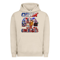Pigment French Oak Chillin' with my gnomies 4th of July Urban Hoodie - CowGirlArtShop