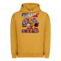 Pigment Peanut Butter Chillin' with my gnomies 4th of July Urban Hoodie - CowGirlArtShop