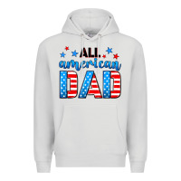 Dove Grey All American dad Premium Hoodie - Neo Western